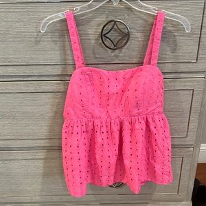 Lilly Pulitzer, NWT, size 2, Michela eyelet cami